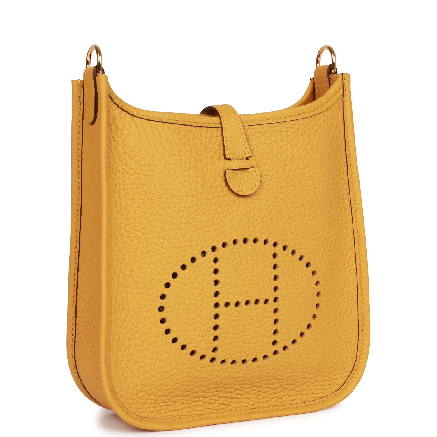 Hermes Evelyne TPM Jaune Ambre Clemence Gold Hardware - Image 2