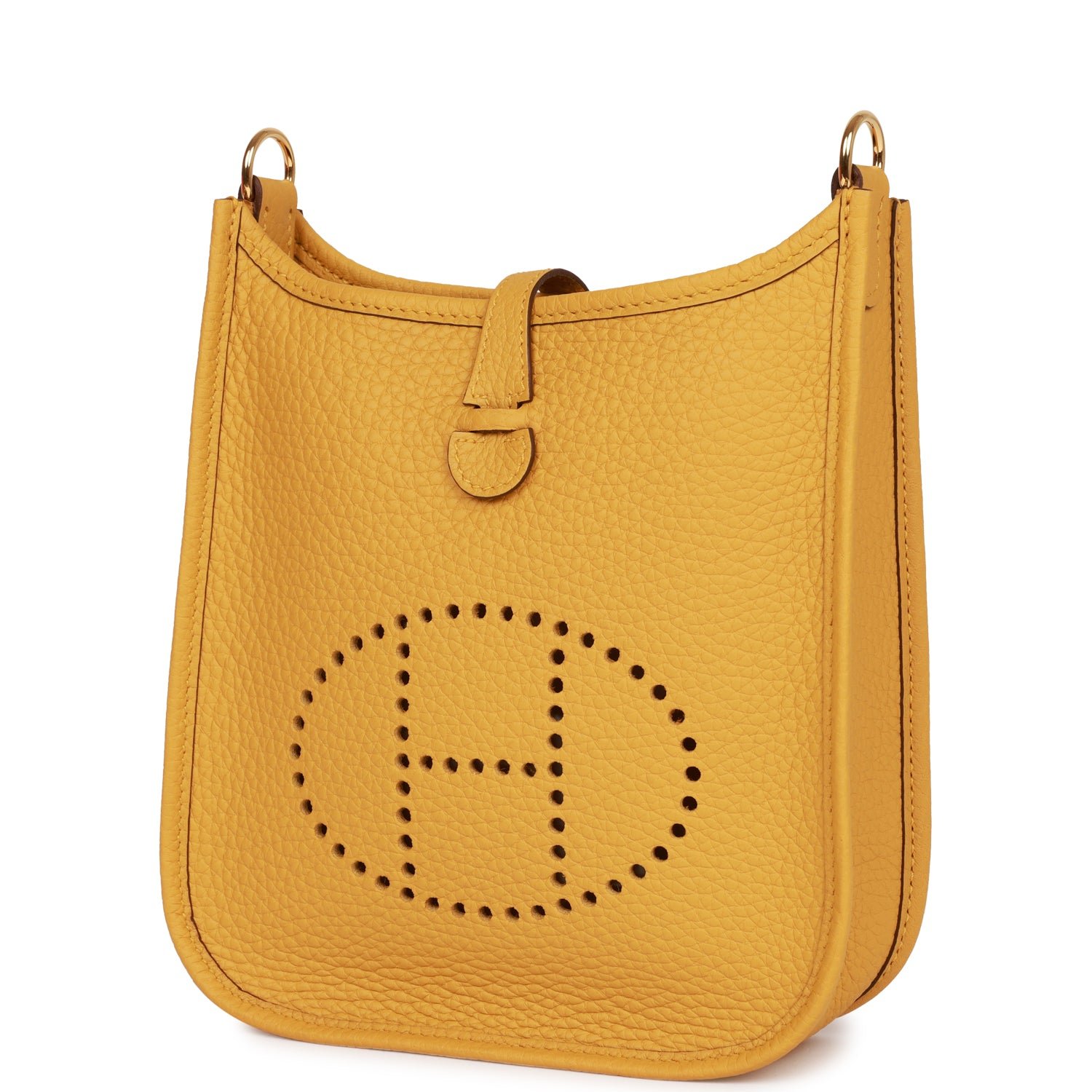 Hermes Evelyne TPM Jaune Ambre Clemence Gold Hardware - Image 3