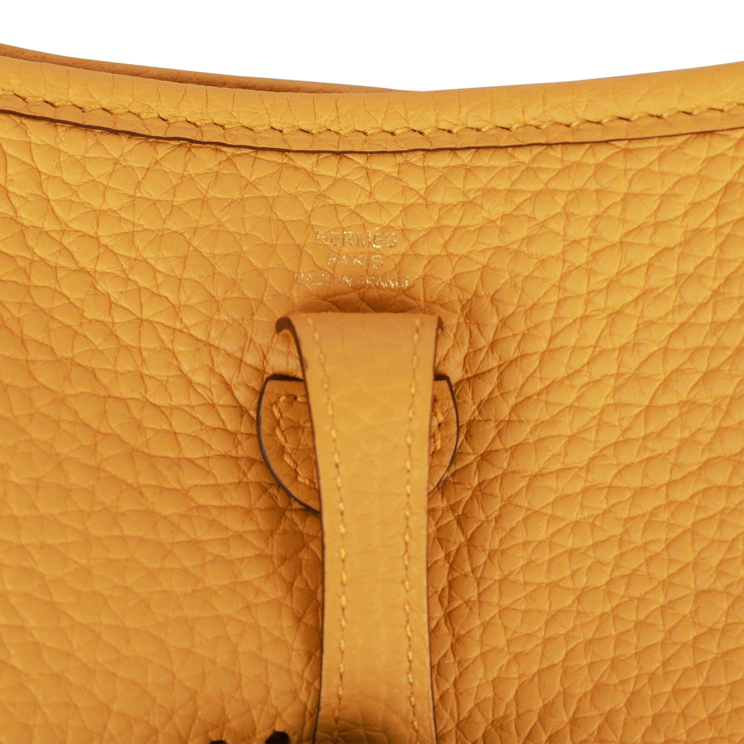 Hermes Evelyne TPM Jaune Ambre Clemence Gold Hardware - Image 7
