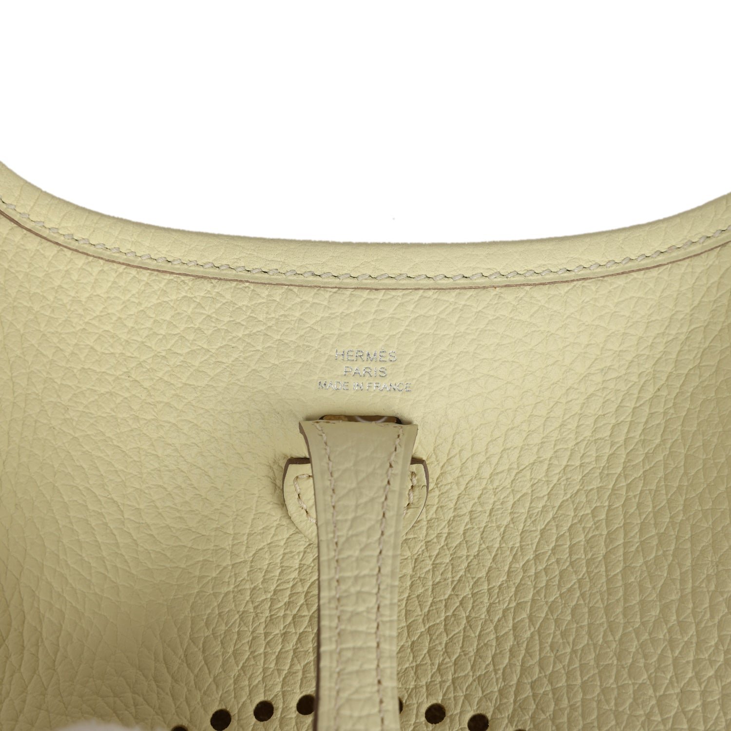 Hermes Evelyne TPM Jaune Milton Clemence Palladium Hardware - Image 7