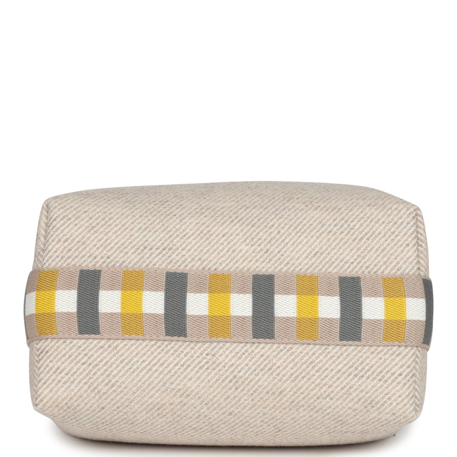 Hermes Bride-A-Brac Au Carre Case PM Seigle Wool Palladium Hardware - Image 6