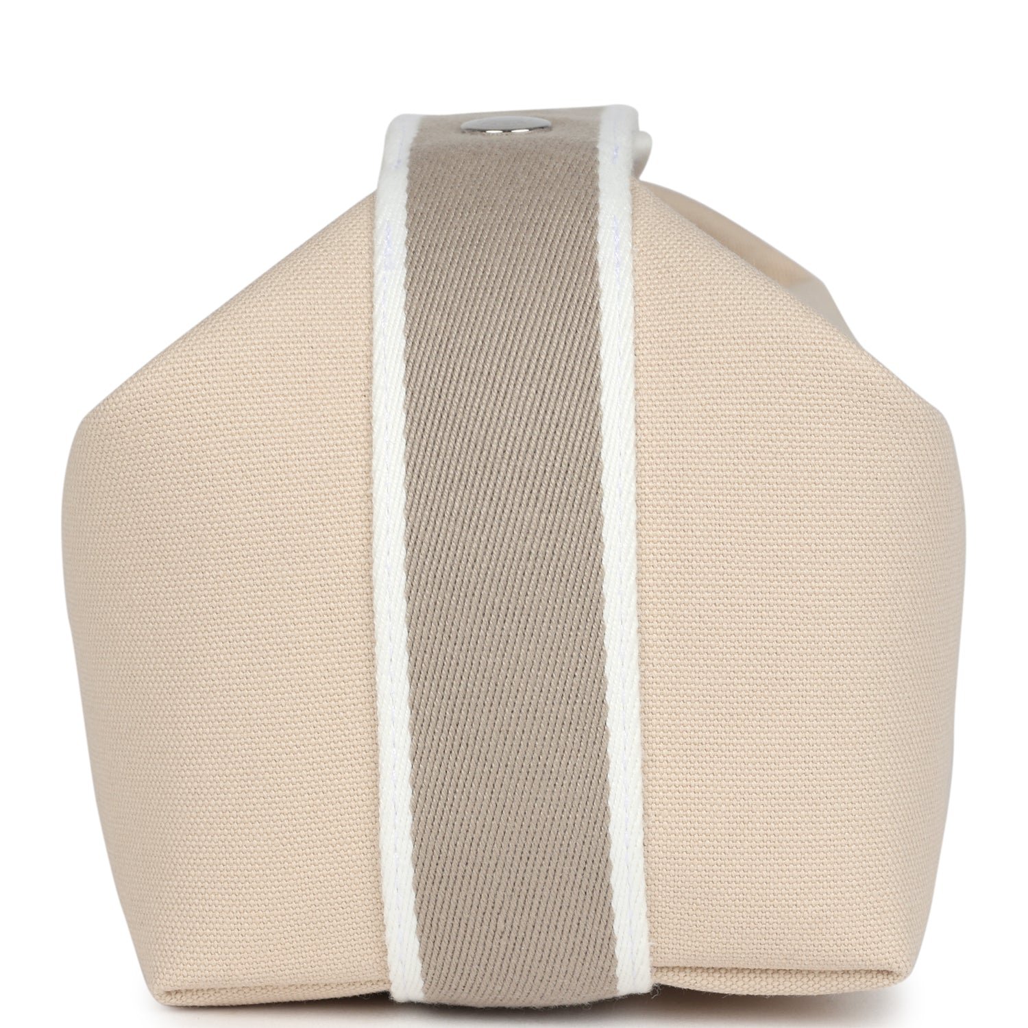 Hermes Bride-A-Brac Case PM Neutral Toile Canvas Palladium Hardware - Image 3