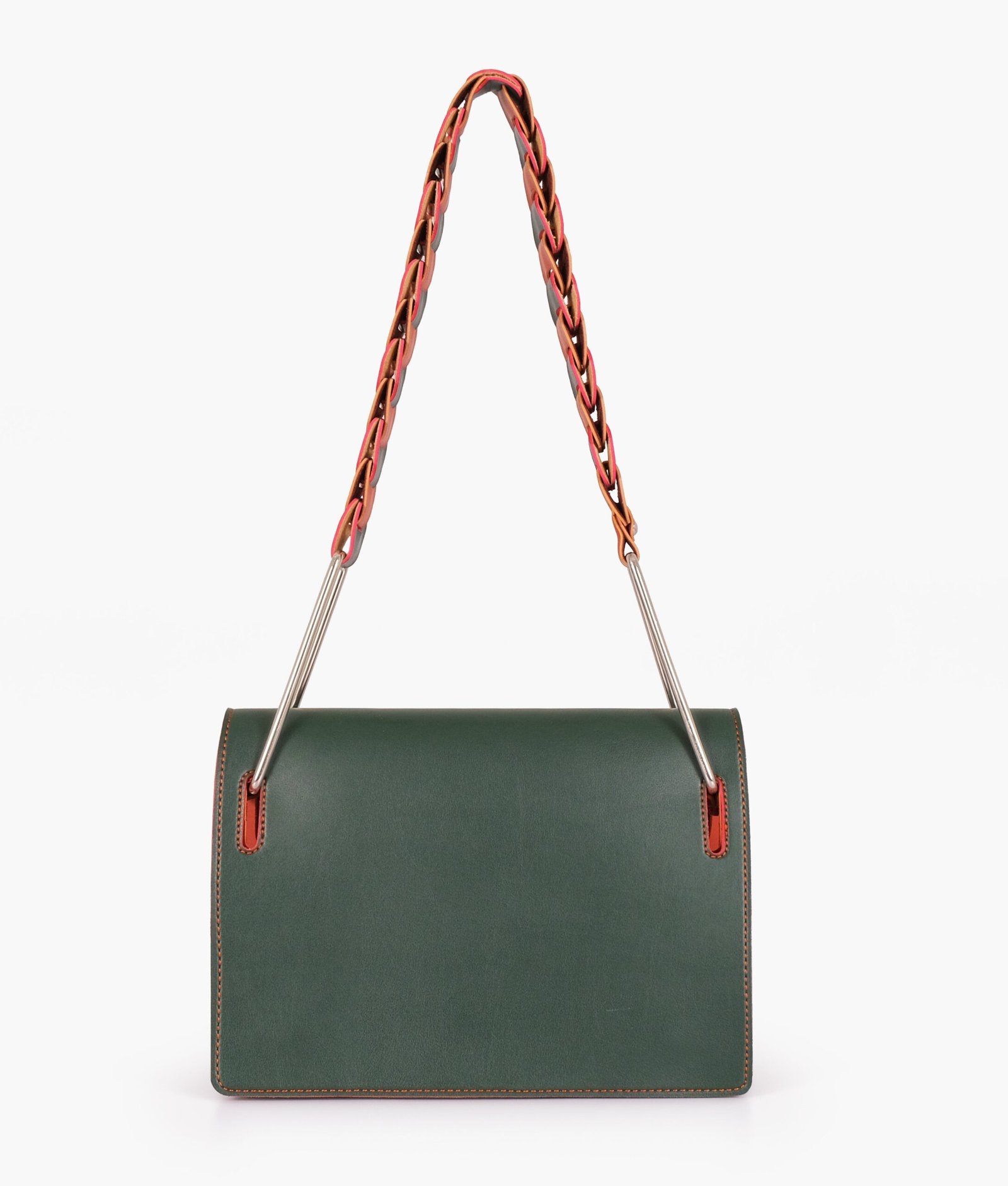 Army green loop strap shoulder bag - Image 3