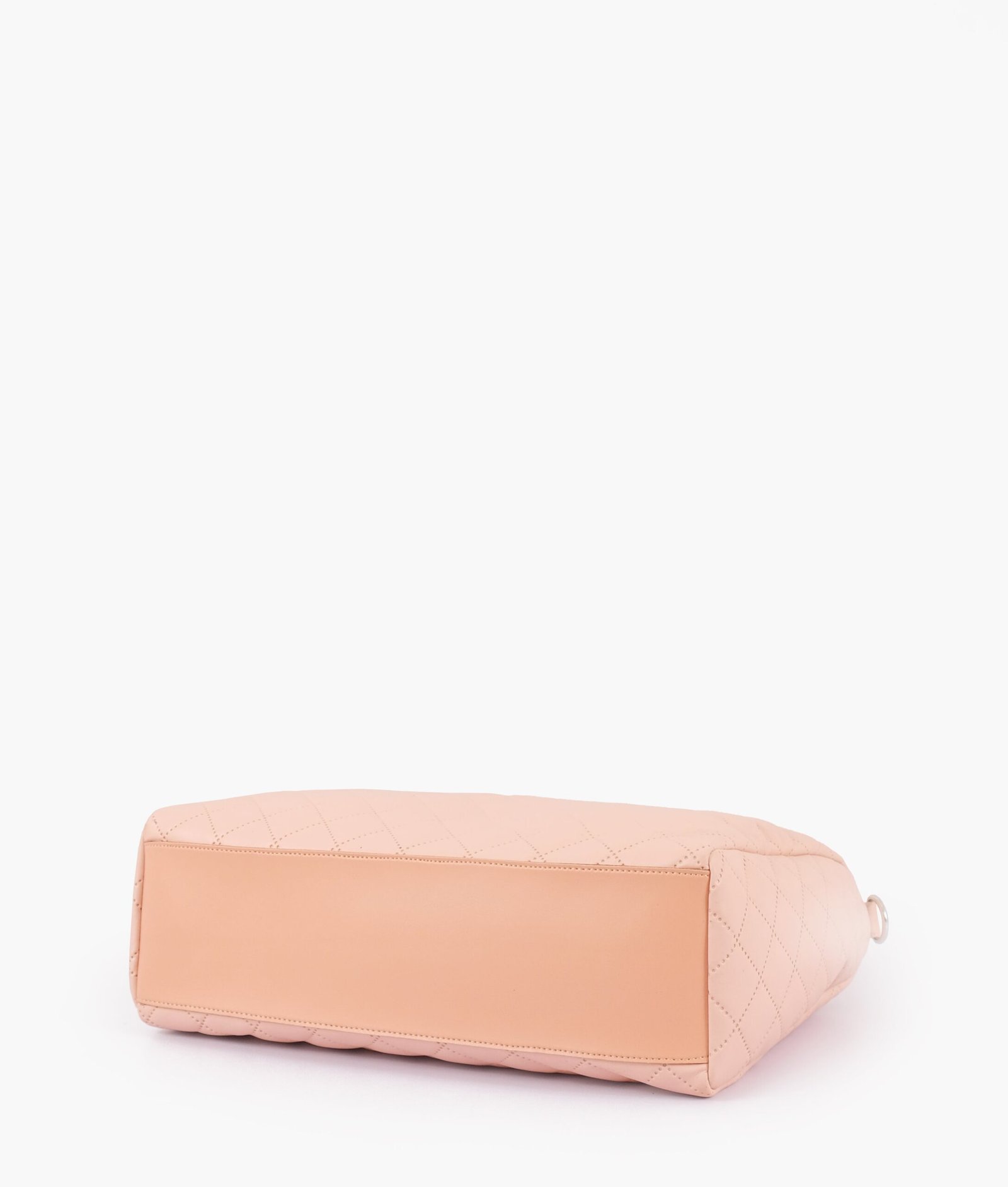 Baby pink quilted carryall tote bag - Image 4