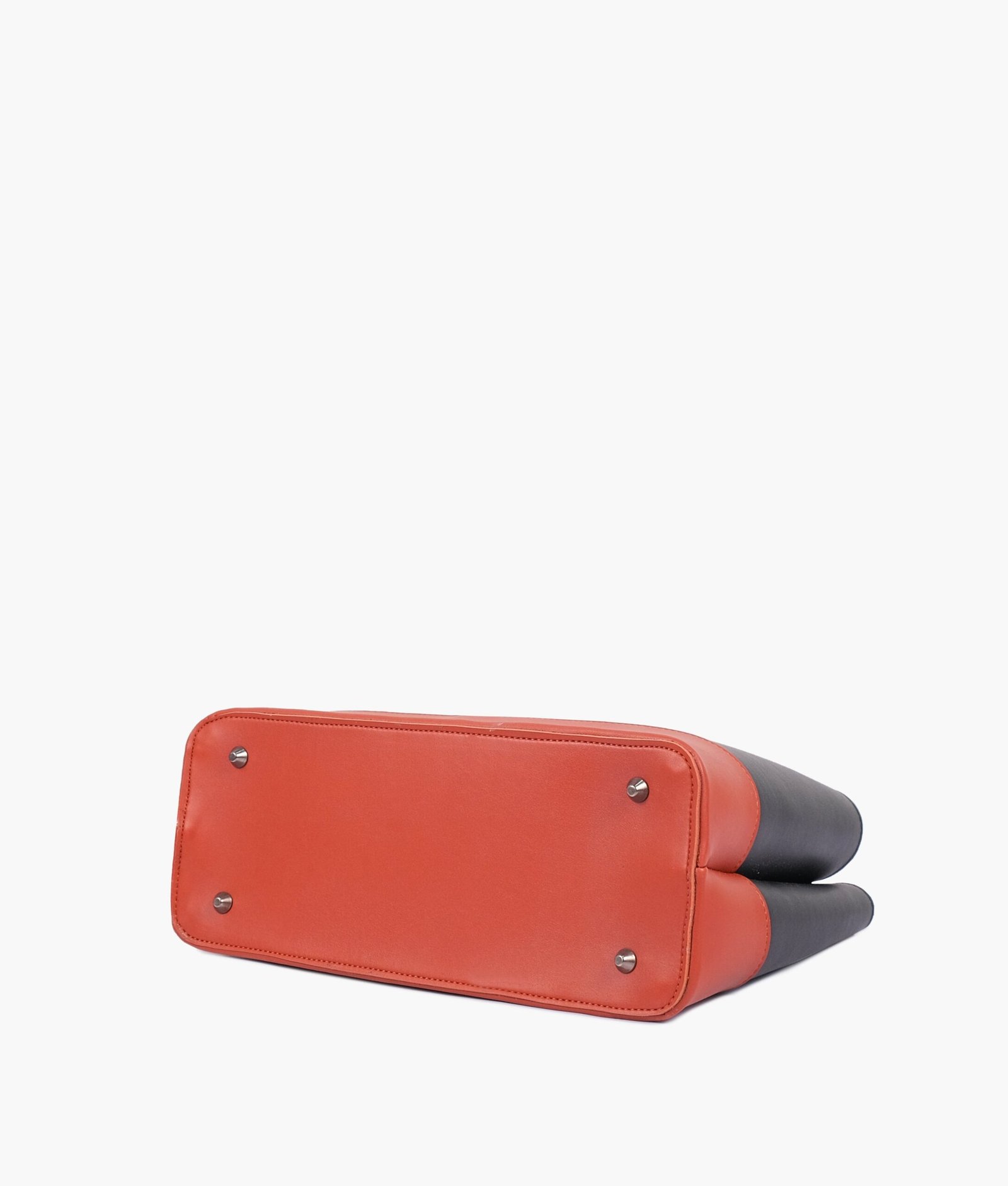 Black and rust multi-compartment shoulder bag - Image 5