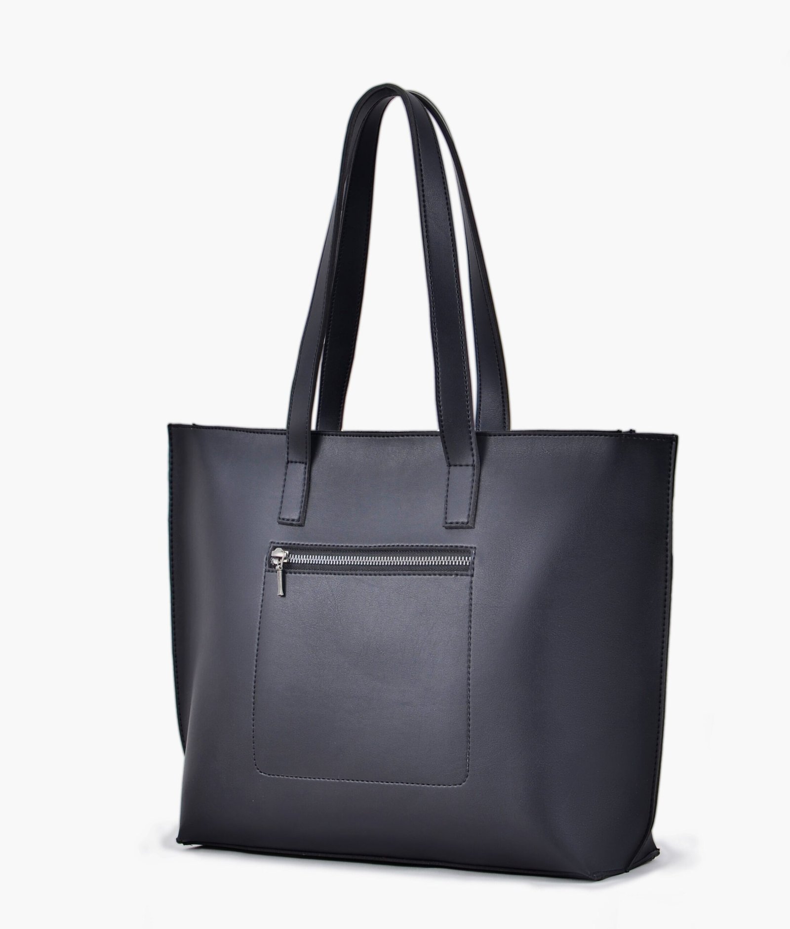 Black long handle tote bag - Image 2