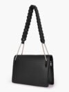 Black loop strap shoulder bag