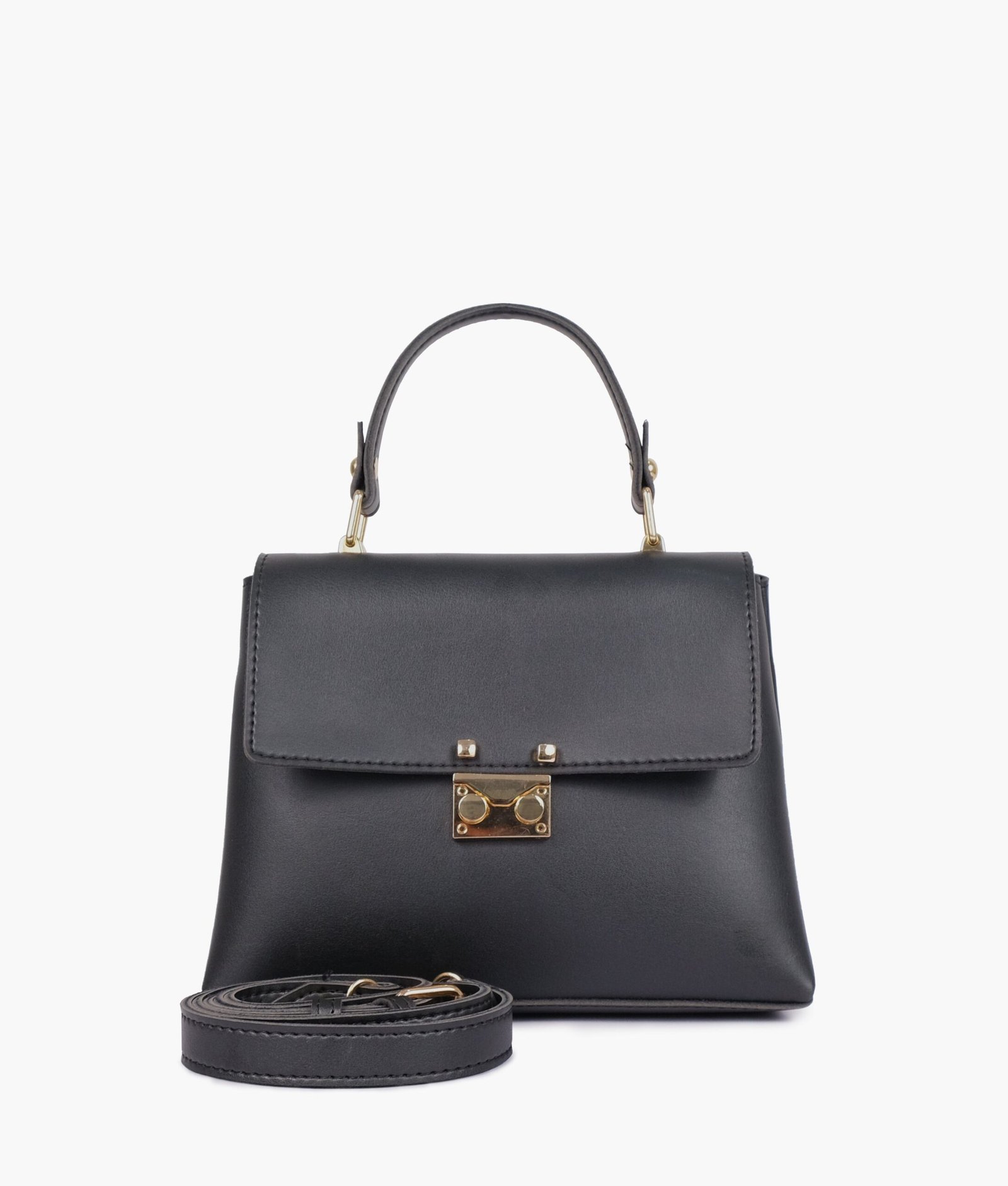 Black mini top-handle bag - Image 3