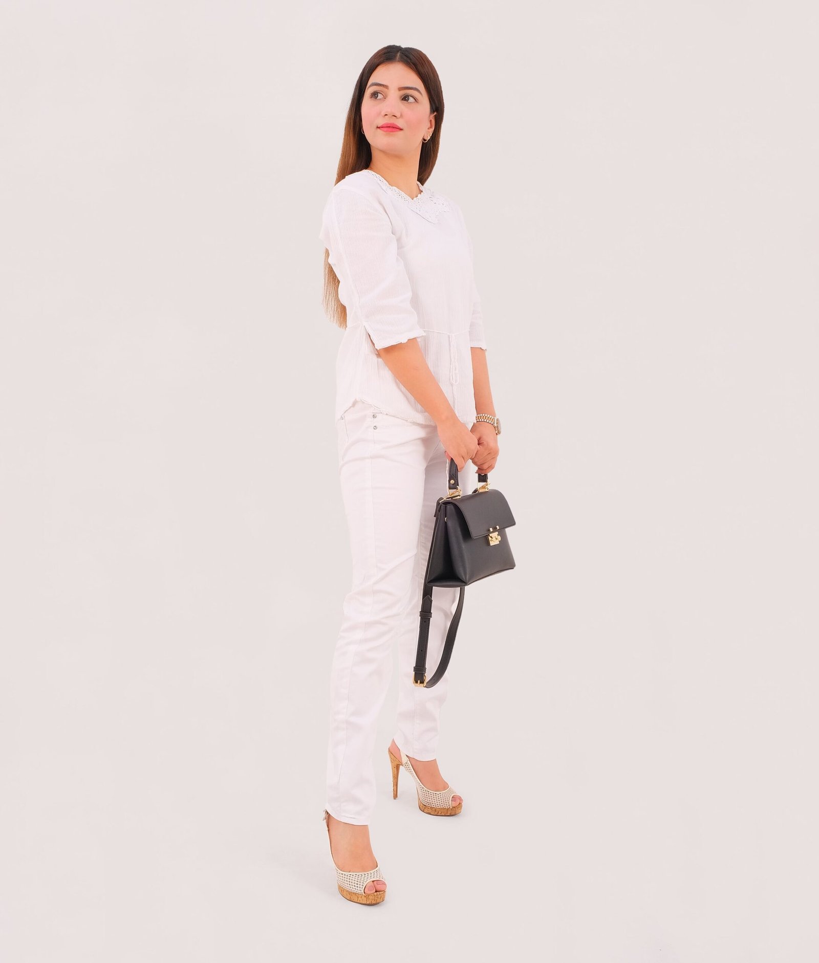 Black mini top-handle bag - Image 9