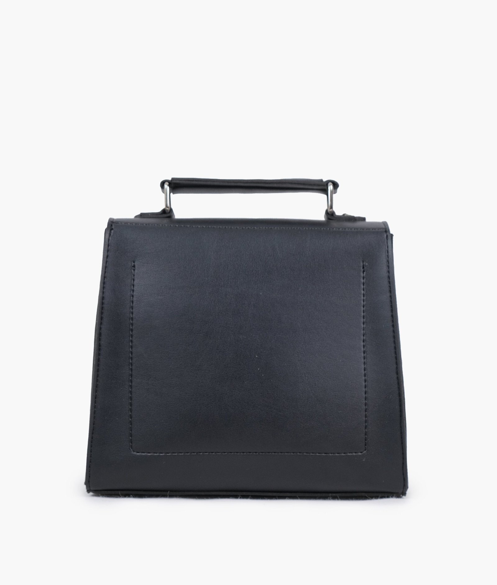 Black push-lock messenger bag - Image 4