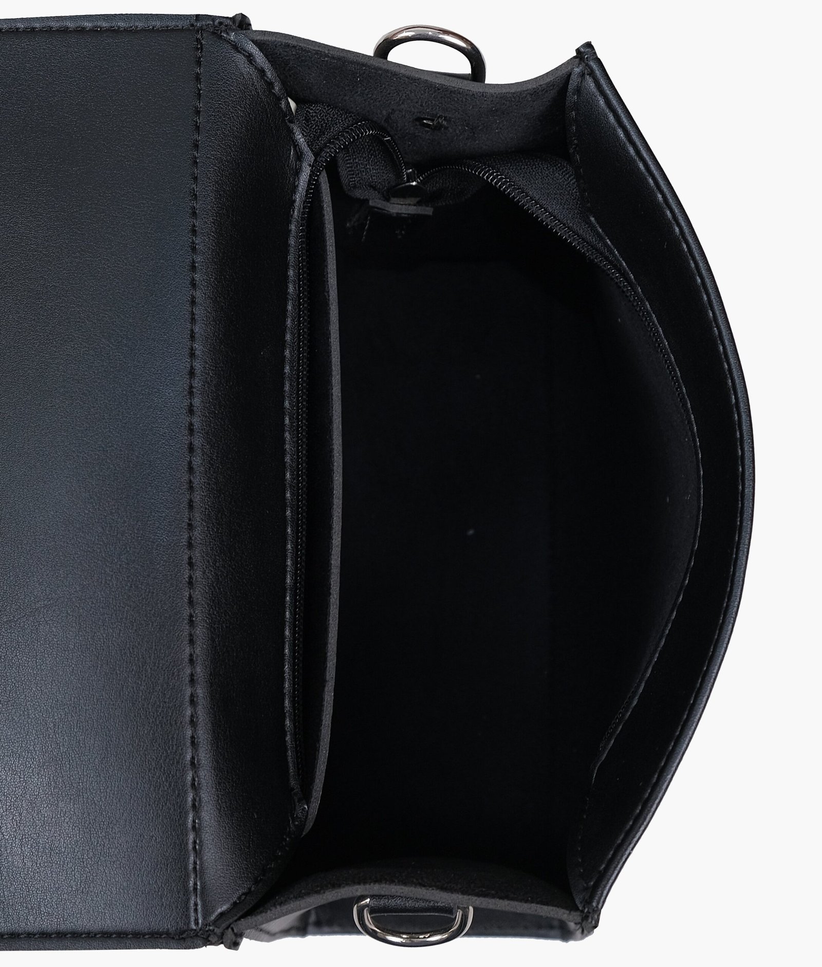 Black push-lock messenger bag - Image 7