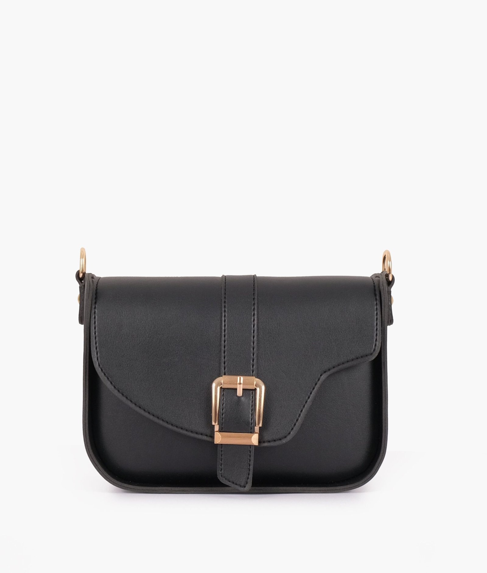 Black saddle buckle bag - Image 4