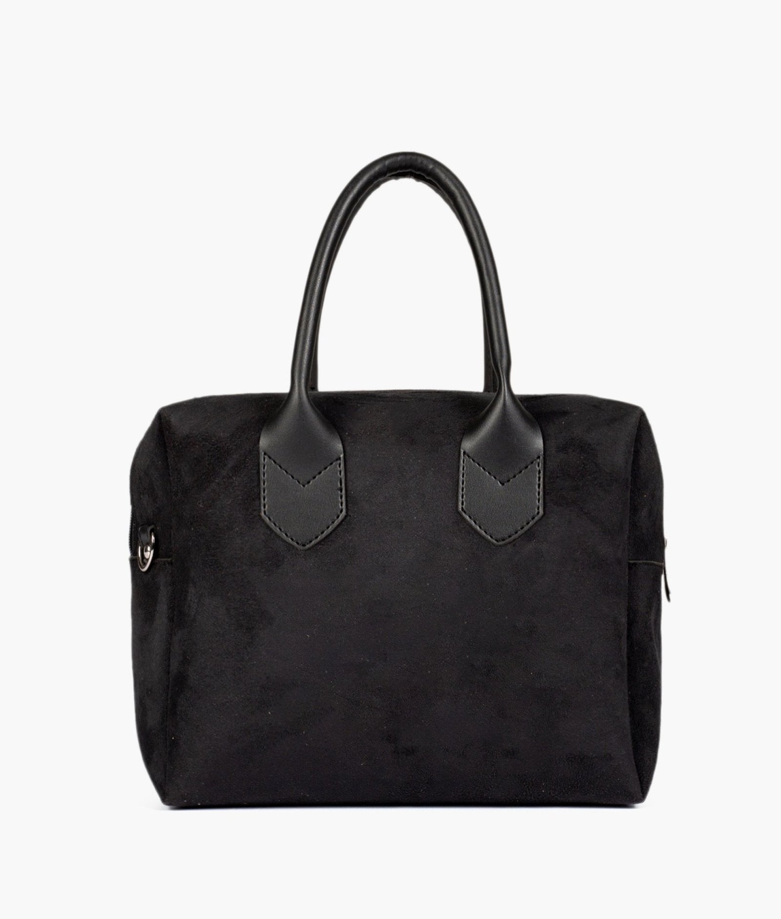 Black suede mini bowling bag - Image 5