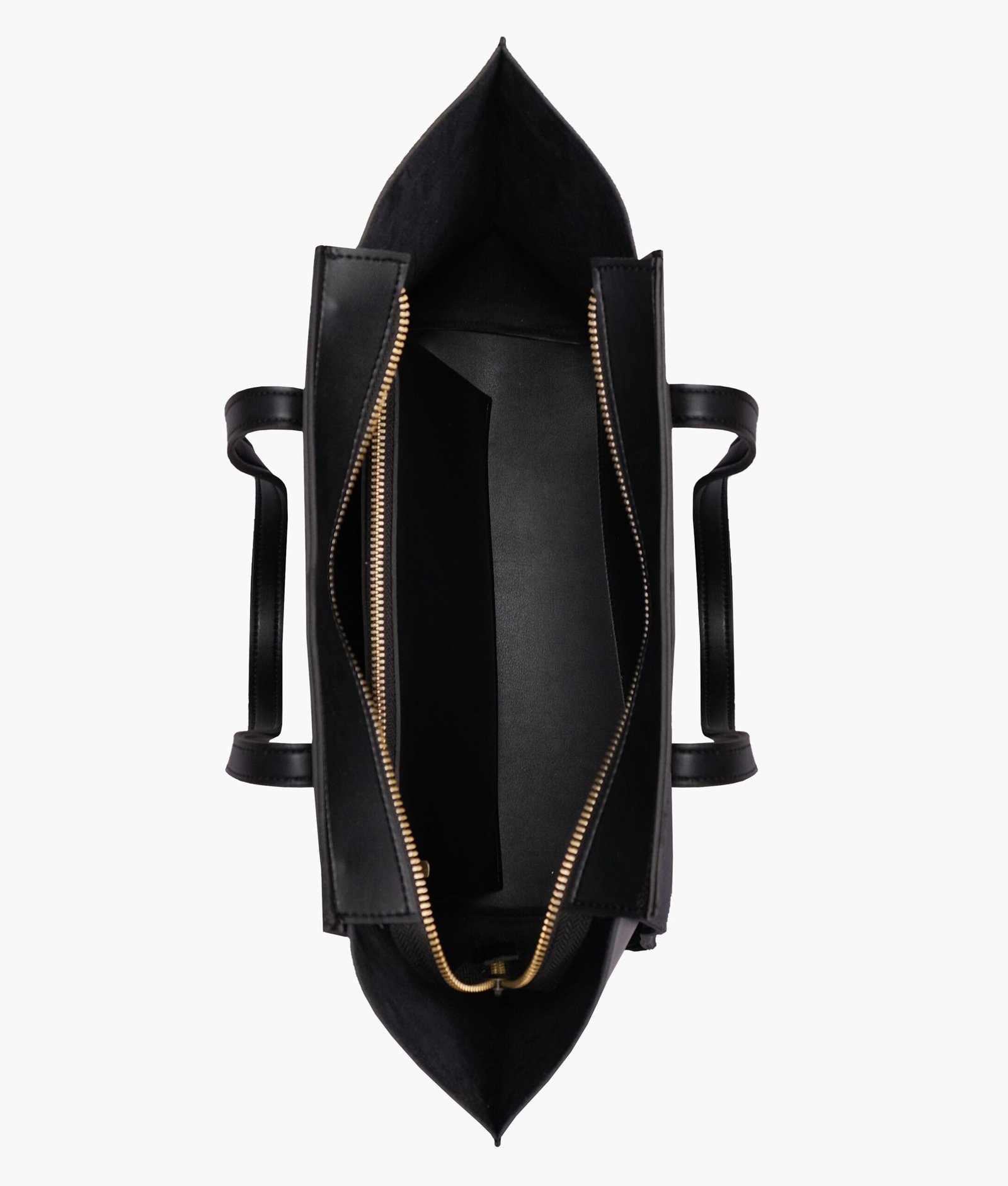 Black suede classic tote bag - Image 6