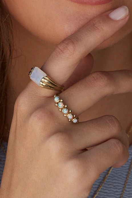 Opal Gold Band - Image 4